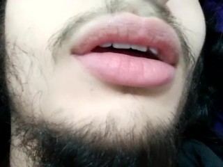 Mannelijke Lippen GROTE MOND