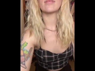 blonde, solo female, verified amateurs, vertical video