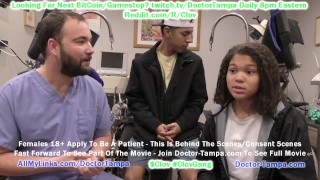 $CLOV diventa il dottor Tampa, indossa il guanto per l'esame ginecologico di Michelle Anderson mentre il suo ragazzo guarda!!!