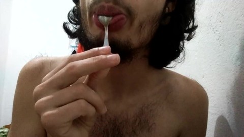 eating chocolate / sensual sexy