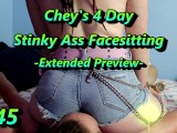 Chey's 4 Day Stinky Ass Facesitting - Extended Preview