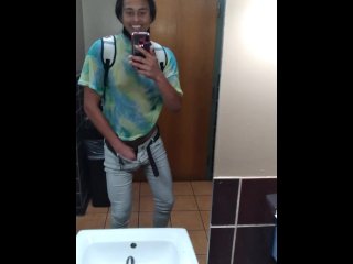 Flashing in Panera bathroom.