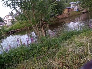 Village ExhibitionistGoes To Public Pond To_Swim