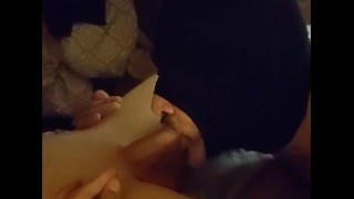 Serviced — Hooded cocksucker sucks and swallows 4 loads