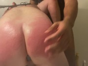 Preview 6 of Oiled Up Bitch Gets Spanked