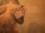 Preview 6 of  a girl who jerks off in the shower