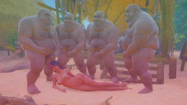 日本表演游戏沙の海胖子暨小便女孩