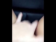 Preview 5 of Masturbating in parking lot while sexting my step uncle on Snapchat - I squirt all over his car!