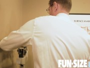 Preview 3 of FUNSIZEBOYS - Timid bottom Ian takes older doctor’s massive bare cock