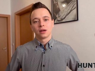 HUNT4K On Christmas lucky hunter manages to fuck friends dazzling GF