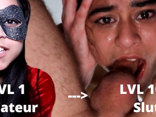Zoody Levels up her FACEFUCKING! Amateur Indian Teen THROAT PIE! she Improves her Deepthroat Blowjob