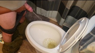 I Love Holding His Cock While He Pees Made A Bit Of A Mess
