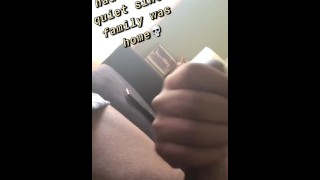 Risky BBC Masturbation In Living Room (Short Vid) 