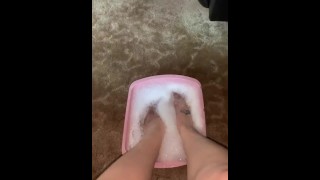 Foot soak time 