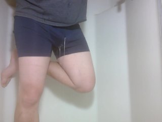 amateur, solo male, piss, wetting