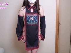 Full view from the side 💦 Almost naked Jiangshi introduces no bra no panties change clothes u