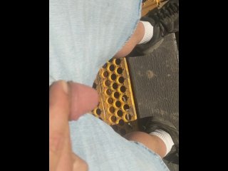 pov, vertical video, work piss, had to pee