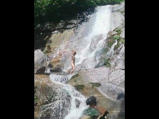 Naked Strip Dance in the_Waterfall and_Hot Masturbation_Outside - Angel Fowler