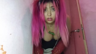 POV Your Step Sister Discovers You Masturbating Or