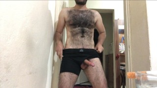 I Ejaculate By Fucking My Hand On A Hard Perfect Hairy Body Solo Guy