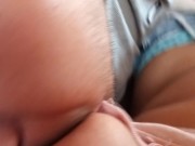 Preview 5 of Breastfeeding Big Milkers in Public In Back Seat In Broad Daylight With Oral