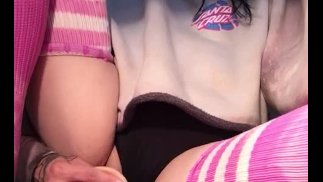 Skater Girl squirming 