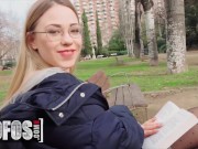Preview 1 of Mofos - Shy Russian Nerd Selvaggia Fucks Erik Everhard’s Big Cock In The Park
