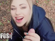 Preview 6 of Mofos - Shy Russian Nerd Selvaggia Fucks Erik Everhard’s Big Cock In The Park