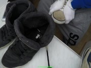 Preview 3 of Cumshot in furry black adidas hardcourt