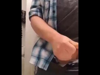 masturbation, big cock, solo male, vertical video