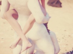 Кошка FURRY сесбиянит с египетской жрицей Клеопатрой на диком пляже - Screenshot 7 of 16 - Kink