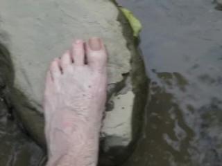 Sexy Toe Play in Water