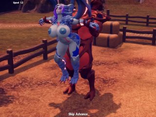 Breeder of_the nephelym blue big_tits Jabberwock girl All sex scenes ep.2