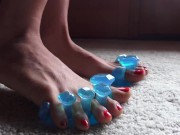 Preview 5 of Drying her Sexy Toes
