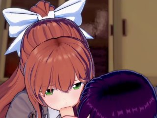 Yuri_and Monika share a cock in the club! (POV) (3D Hentai) (Doki Doki Literature_Club)