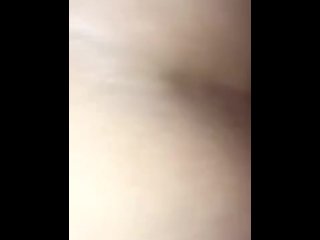 vertical video, amateur anal, anal gape, amateur couple