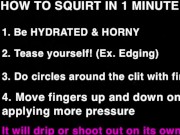 Preview 1 of HOW TO SQUIRT IN 1 MIN - tutorial + compilation