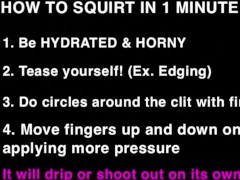Video HOW TO SQUIRT IN 1 MIN - tutorial + compilation 