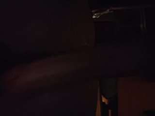 Sex machine pounds my ass with a 9 in dildo at high speed