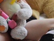 Preview 4 of Sex With Stuffy Bunny With Slow Motion Cumshot