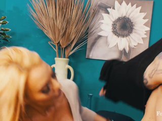 Big Tits Shaved Pussy Nasty Bimbo gets Covered with Cum