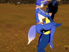 Star Fox Pokemon Star Fox Pokemon Furry Hentai - Krystal x Lucario Boobjob & Fucked