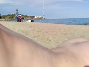 Preview 2 of Real Amateur Wife Naked in Public Beach