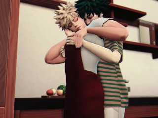 Hero's Breakfast - Izuku Midoriya x Katsuki Bakugo - My Hero Academia 3D Animation Parody