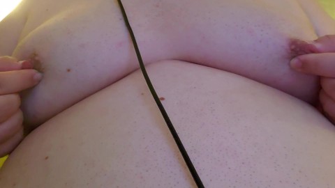 Playing With Tits Until Nipples Get Hard