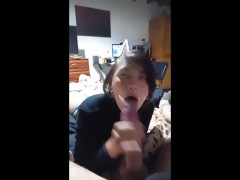 Meg Vicious festeja Argentina Campeon vs Brasil Y se llena la cara de leche - CAMPEON ARGENTINA