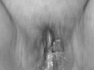 My hairy pussy peeing on the floor in friends kitchen (Retro edition)