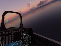 Flying Around San Francisco At Sunset In My F-22 Raptor