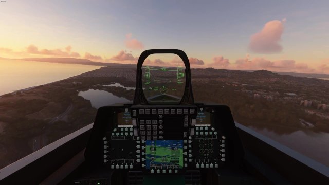 Flying Around San Francisco At Sunset In My F-22 Raptor