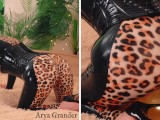 Sexy big ass fetish kinky MILF Arya Grander teasing in latex